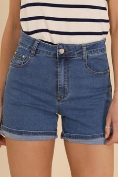 Picture of PLUS SIZE DENIM STRETCH JEANS SHORTS